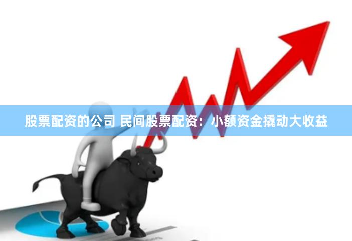 股票配资的公司 民间股票配资：小额资金撬动大收益